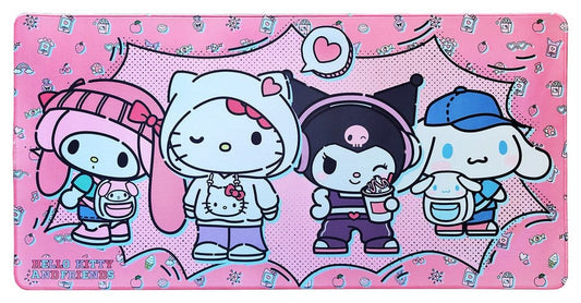 Sanrio Pink Black Party Series XXL Mousepad Hello Kitty & Friends Pop P074066