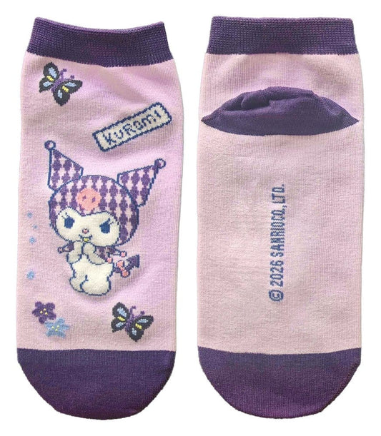 Sanrio Socks Kuromi Japanese Short 36-40 P074651