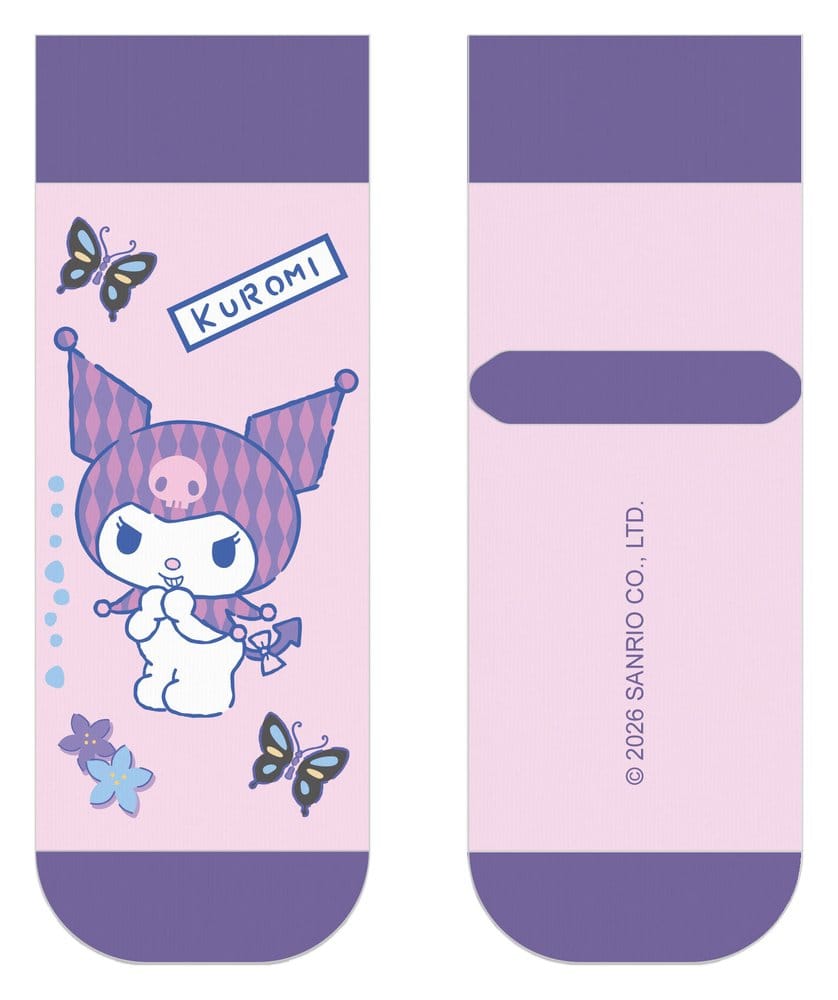 Sanrio Socks Kuromi Japanese Short 36-40 P074651