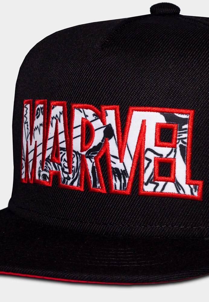 MARVEL SNAPBACK CAP CLASSIC COMIC LOGO