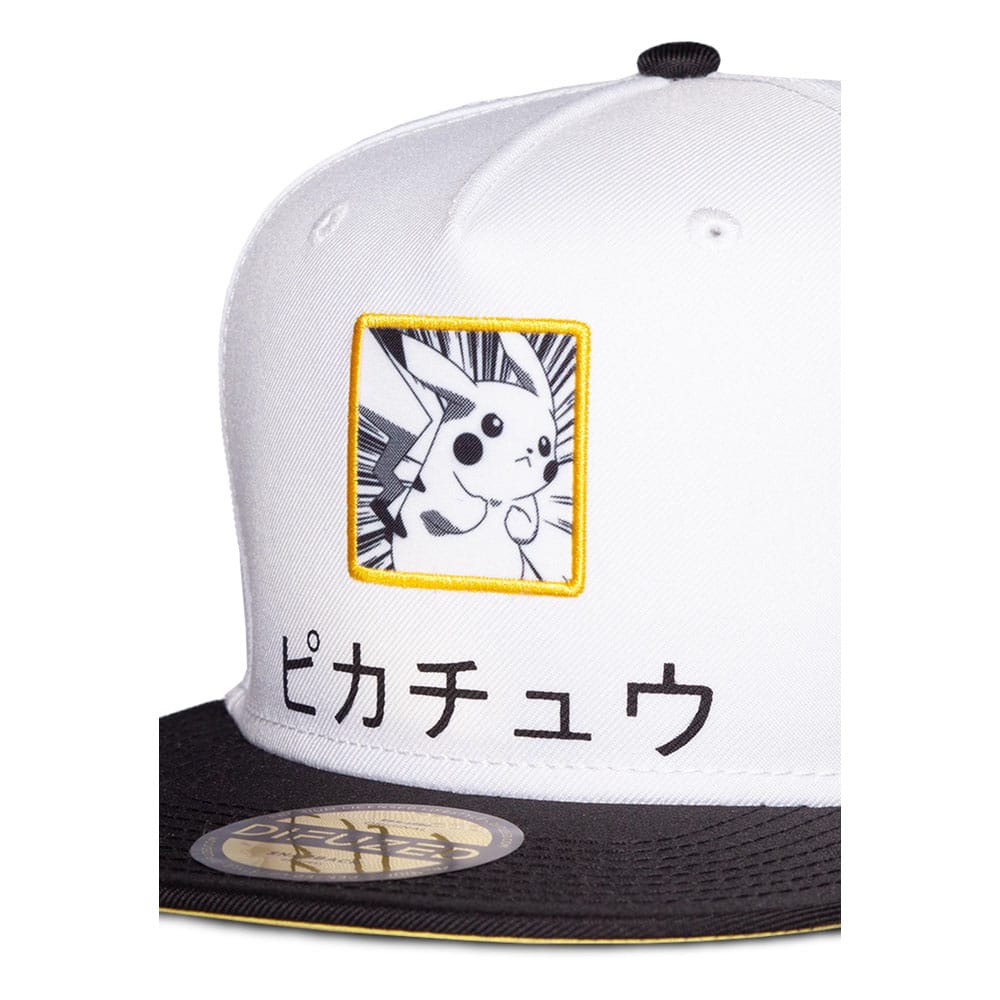 Pokémon Snapback Cap Pikachu Black, White, Yellow P057914