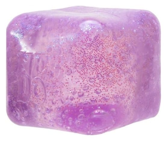 NeeDoh Squeeze Ball Nice Cube Glitter & Glow 5 cm Display (12) P073319