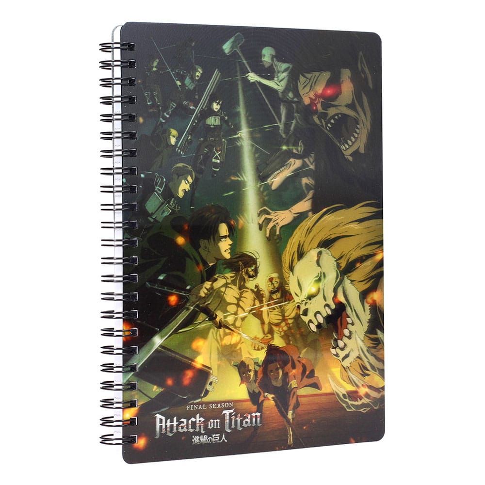 Attack on Titan Notebook with 3D-Effect Struggle P058005