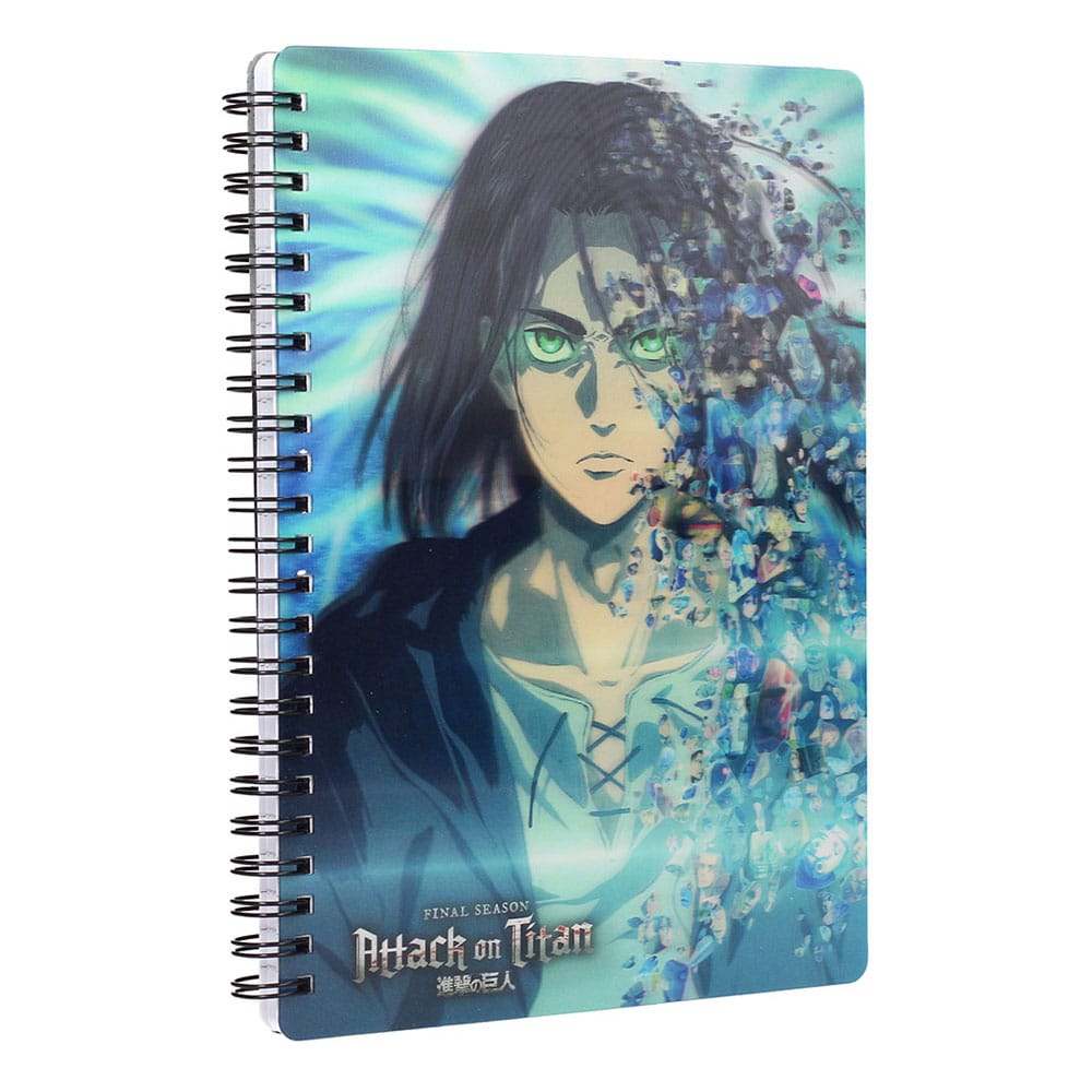 Attack on Titan Notebook with 3D-Effect Blue P058007