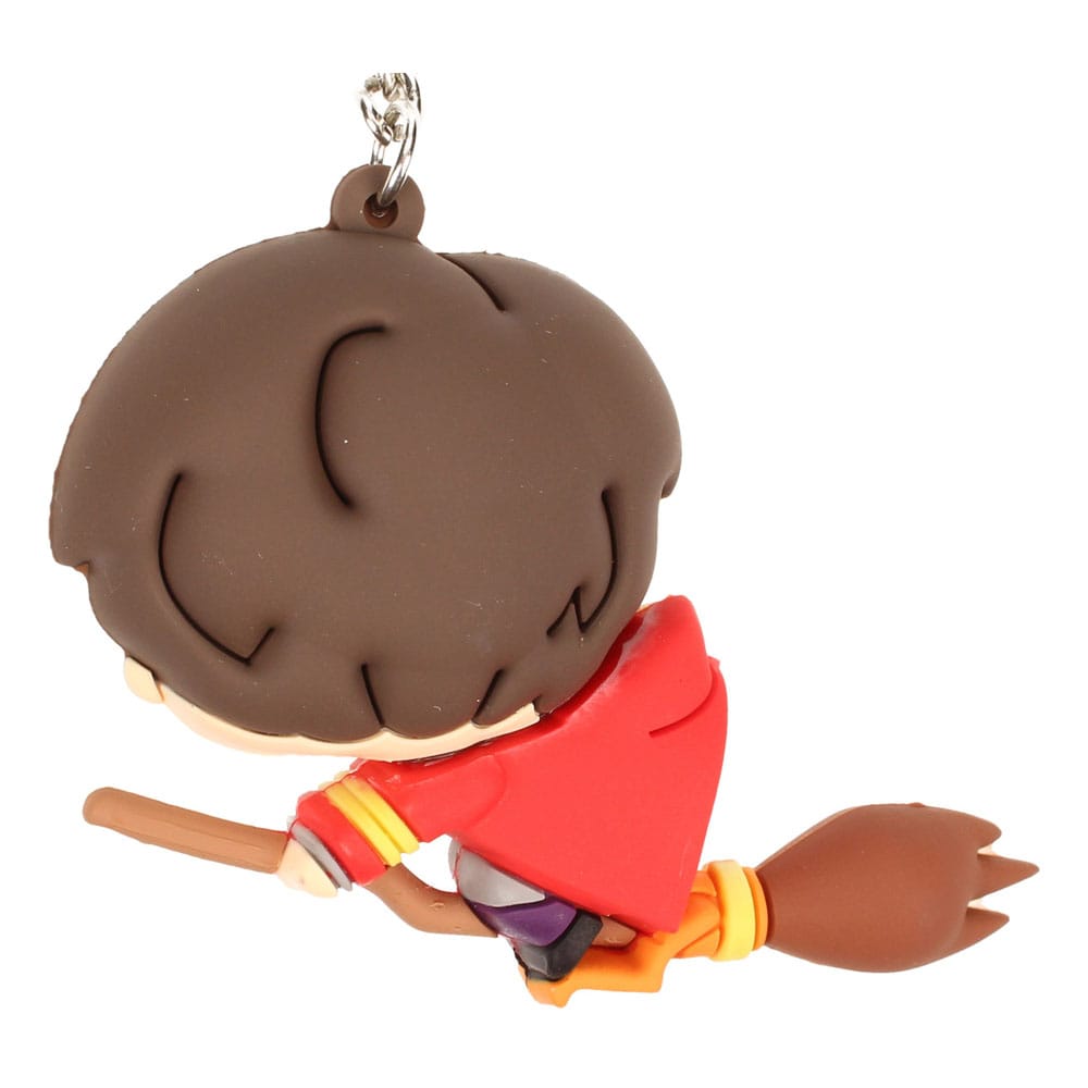 Harry Potter Rubber Keychain Harry Potter & Broomstick 7 cm P058105
