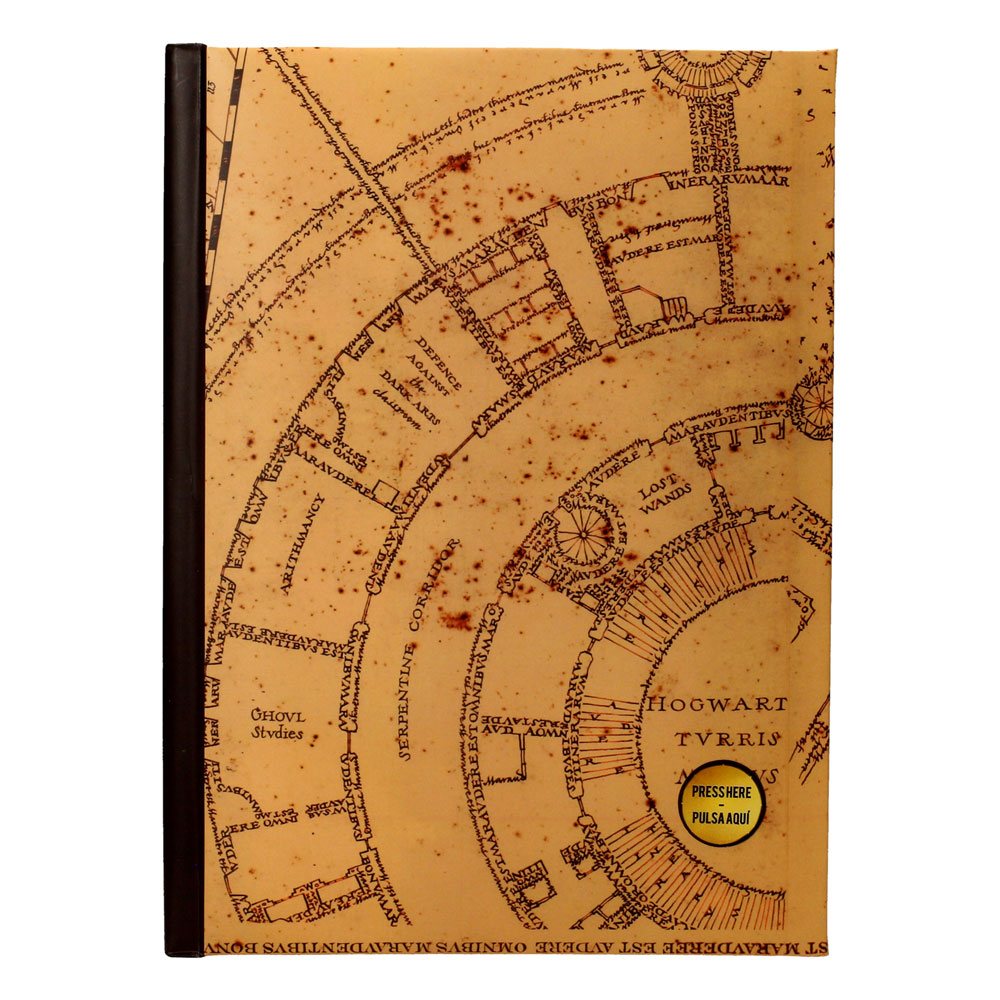 Harry Potter Notebook with Light Marauder's Map P058118