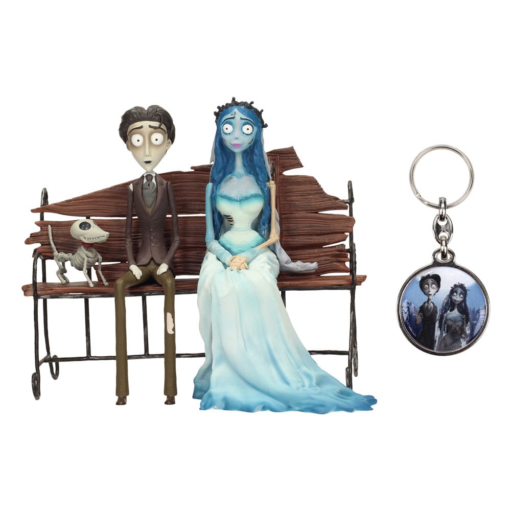 Corpse Bride Gift Set figure & Keyring Victor & Emily P065992