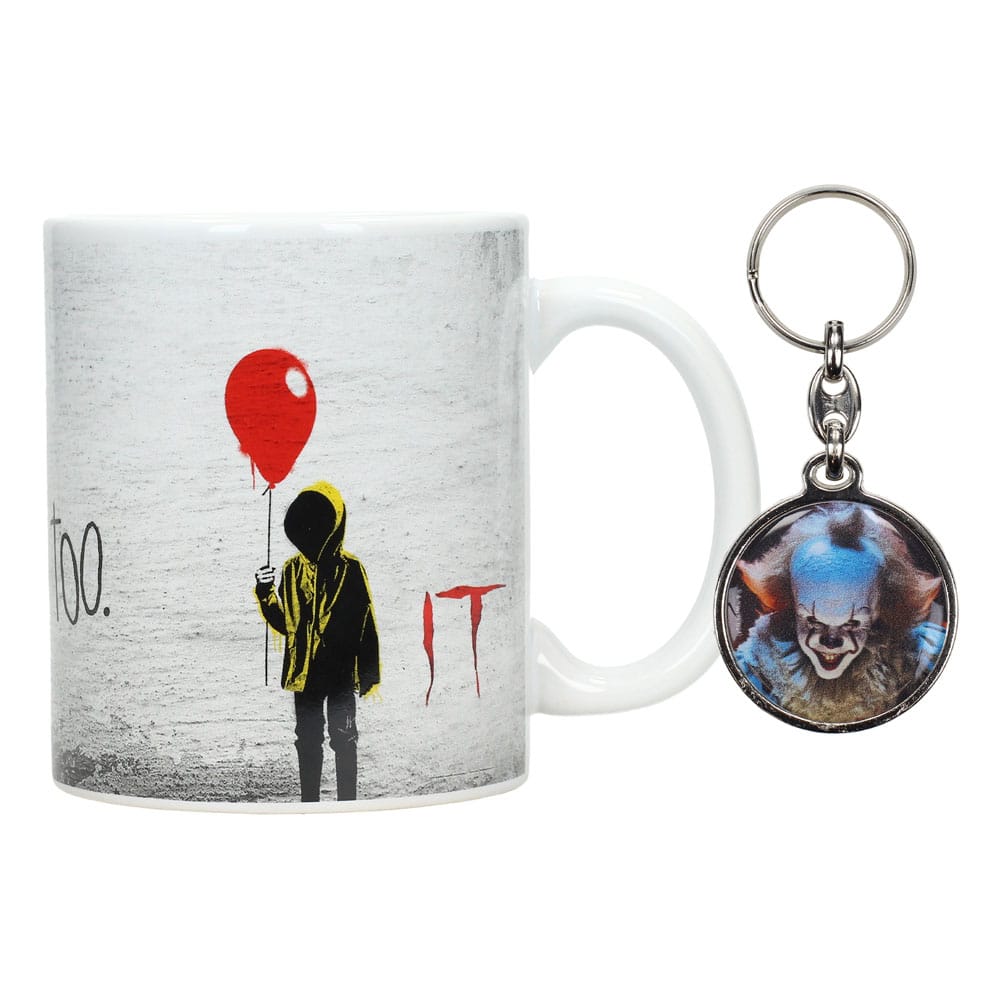 It Gift Set Mug & Keyring You'll float too P066667