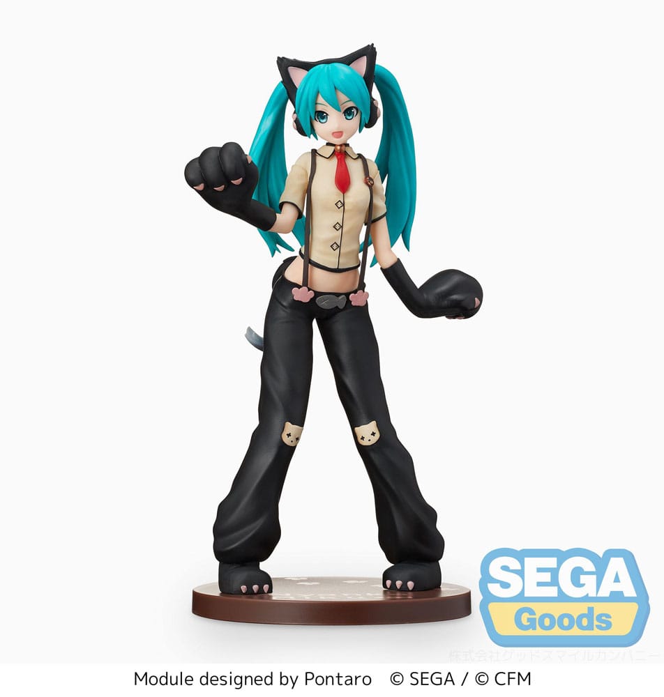 HATSUNE MIKU PROJECT DIVA ARCADE FUTURE TONE SPM PVC STATUE HATSUNE MIKU KITTY C P058290