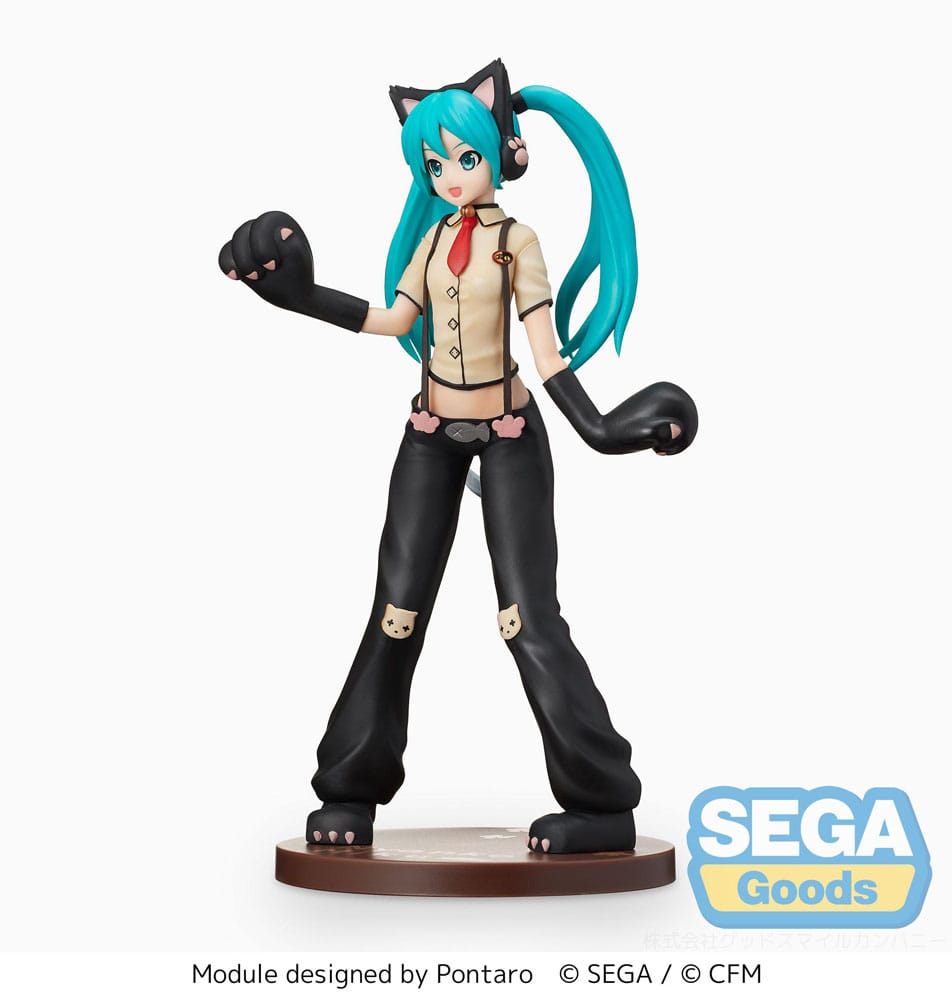 HATSUNE MIKU PROJECT DIVA ARCADE FUTURE TONE SPM PVC STATUE HATSUNE MIKU KITTY C P058290