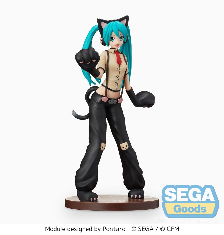 HATSUNE MIKU PROJECT DIVA ARCADE FUTURE TONE SPM PVC STATUE HATSUNE MIKU KITTY C P058290