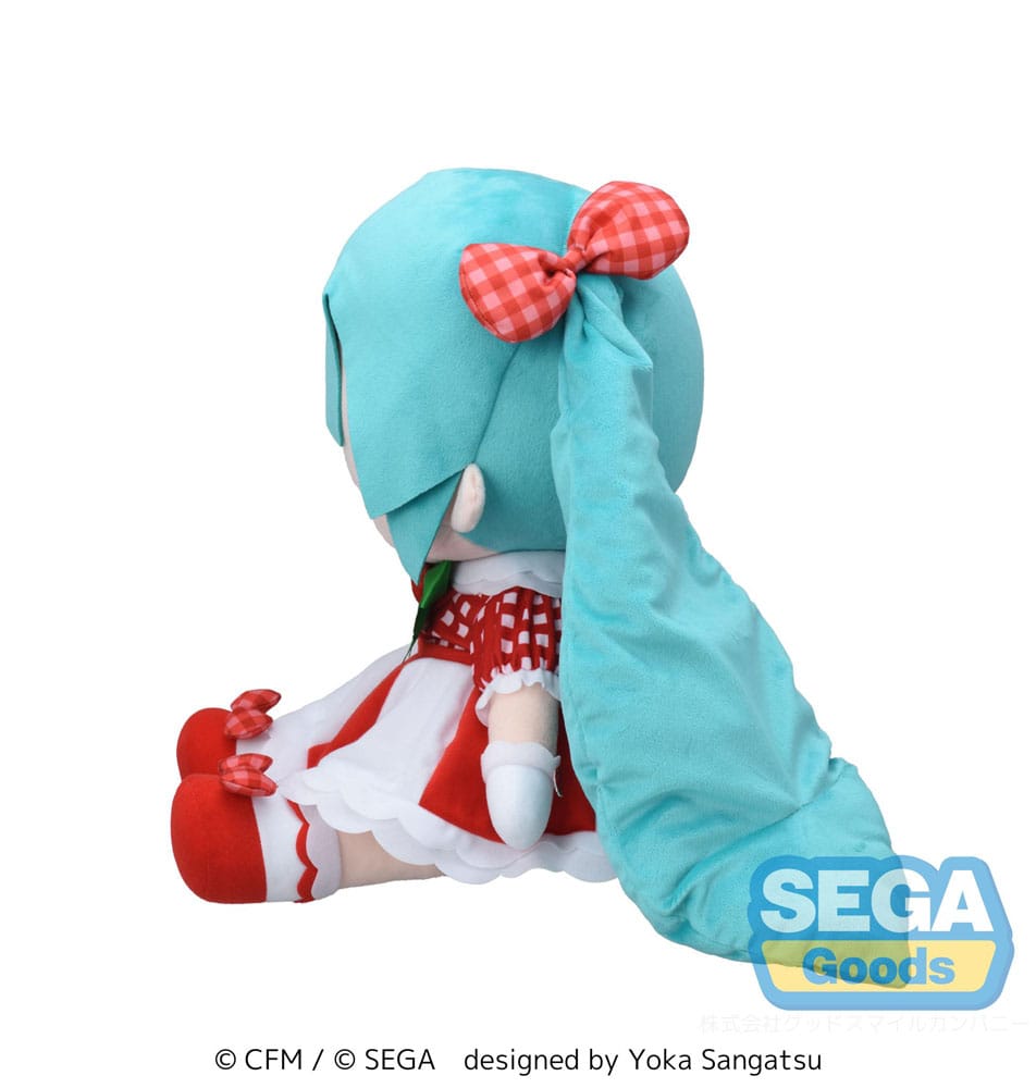 Character Vocal Series 01: Hatsune Miku Fuwa Petit Plush Figure Hatsune Miku x Love and Berry Dress Up and Dance! Lovely Strawberry 40 cm P058409