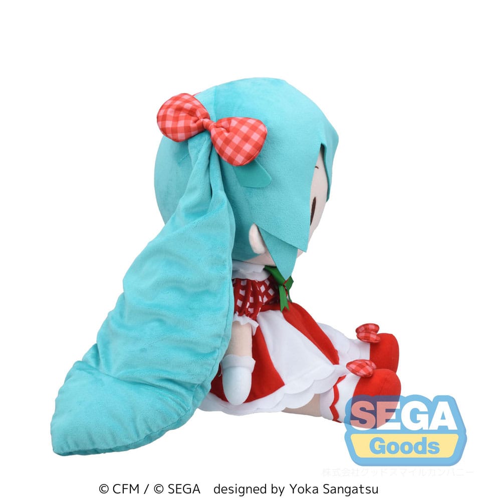 Character Vocal Series 01: Hatsune Miku Fuwa Petit Plush Figure Hatsune Miku x Love and Berry Dress Up and Dance! Lovely Strawberry 40 cm P058409