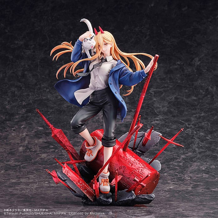 Chainsaw Man Statue 1/7 Power & Meowy 28 cm P058602