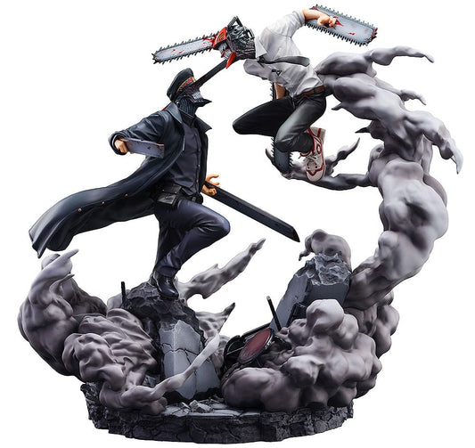Chainsaw Man Statue Super Situation Figure Chainsaw Man vs. Samurai Sword 26 cm P058603