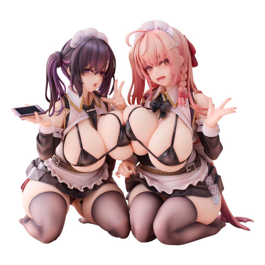 Original Character PVC Statues 1/5 2-Set Koho Miya & Otsuhane Fuwari illustration by Ninoude 18 cm P058684