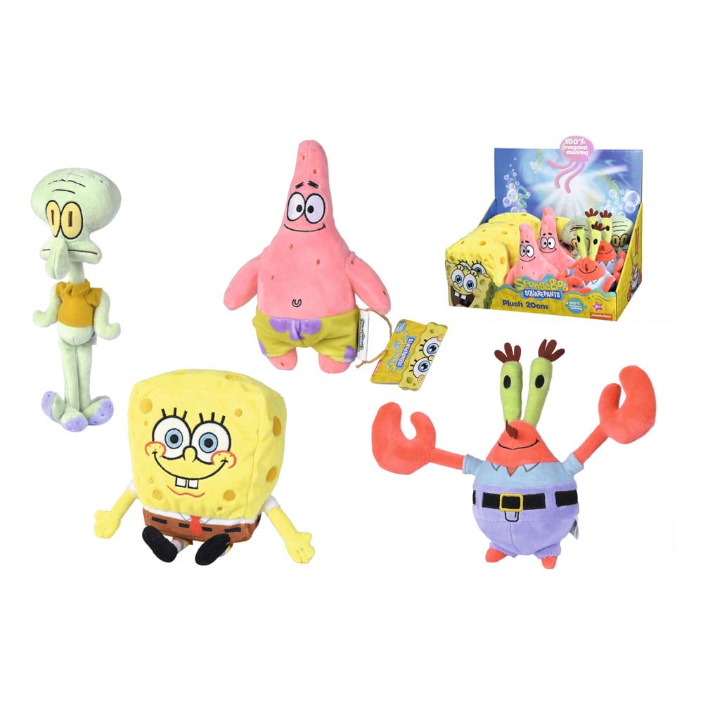 Spongebob Squarepants Plush Figures 20 cm Assortment (12) P058718