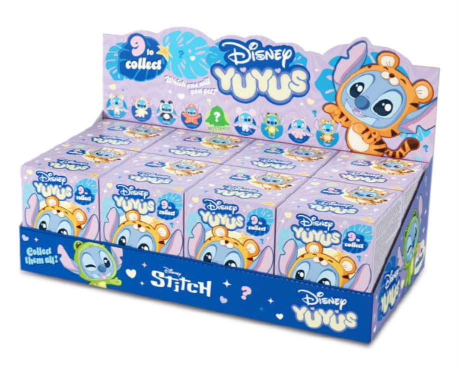 Disney YuYus Plush Key rings Stitch 12 cm Blindbox Display (8) P065997