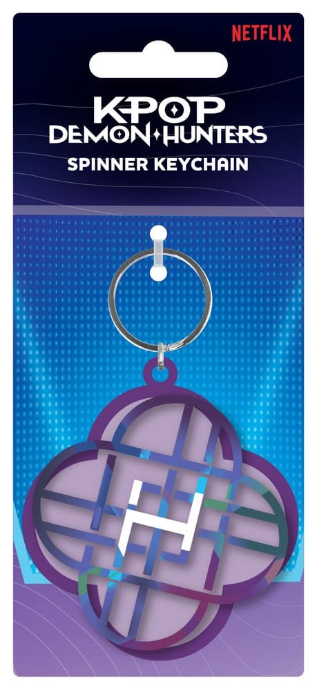 KPop Demon Hunters Metal Keychain Spinner Huntrix P074340