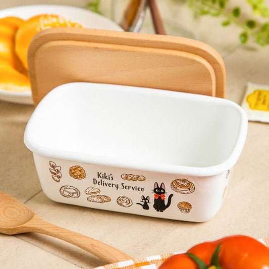 Kiki delivery's service butter dish with wooden lid Viennese pastries 500 ml P058851