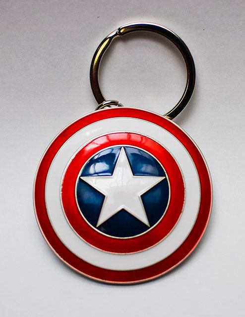 Marvel Comics Metal Keychain Captain America Shield P059013