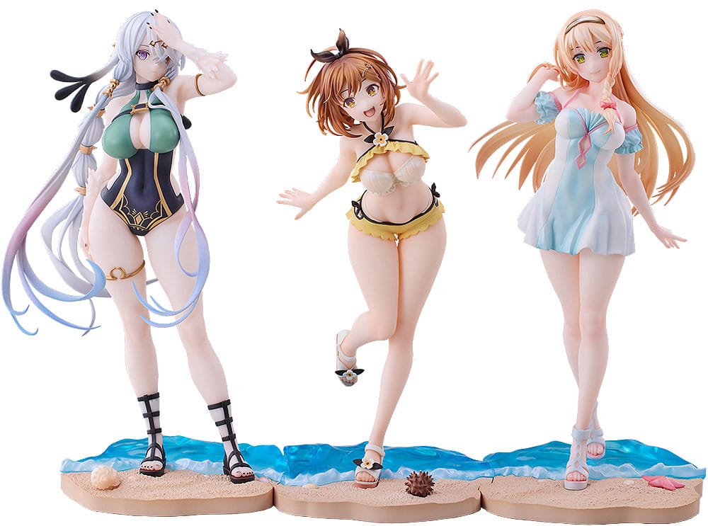 Atelier Ryza: Ever Darkness & the Secret Hideout PVC Statues 3-Pack 1/7 Ryza, Klaudia, Lila: Swimsuit Ver. P059111