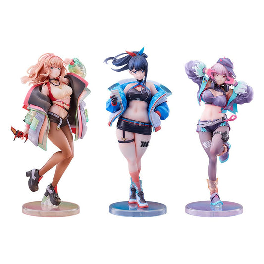 Gridman Universe PVC Statues 3-Pack 1/7 Rikka Takarada, Akane Shinjo, Yume Minami: Dreamy Divas Ver. P059121