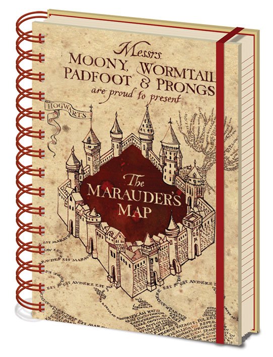 Harry Potter Notebook A5 Marauders Map P059527