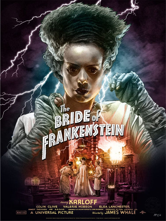 Bride of Frankenstein Art Print Bride of Frankenstein (Color Variant) by Ruiz Burgos 61 x 46 cm - unframed P067040