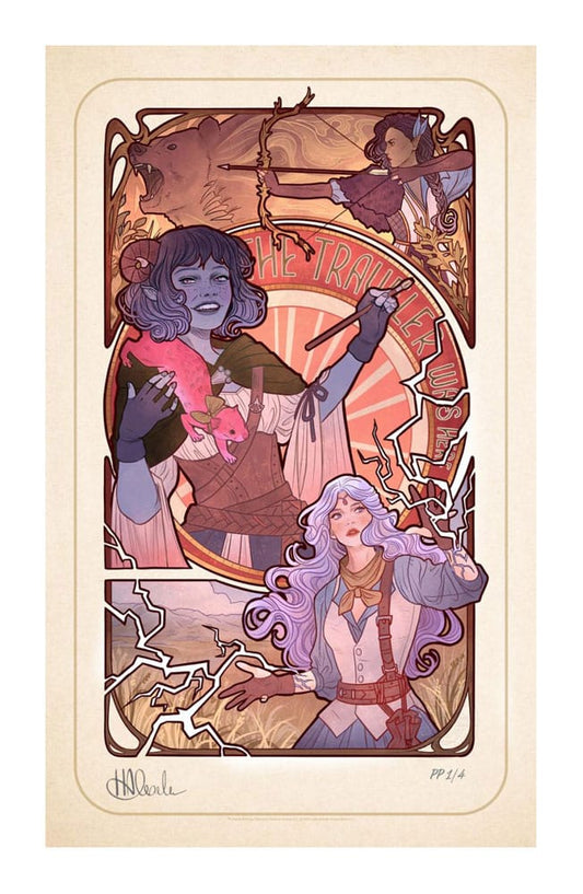 Critical Role Art Print Laura Bailey: 10th Anniversary Art Nouveau Illustrations 46 x 28 cm - unframed P065535
