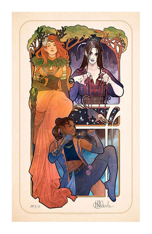 Critical Role Art Print Marisha Ray: 10th Anniversary Art Nouveau Illustrations 46 x 28 cm - unframed P065536