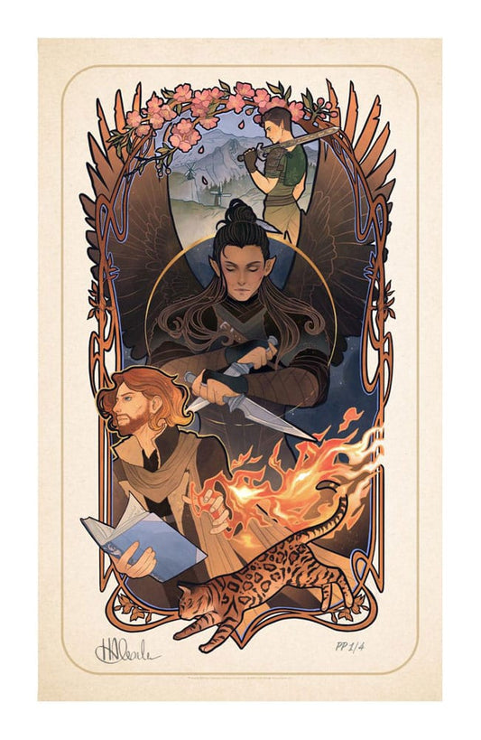 Critical Role Art Print Liam O'Brien: 10th Anniversary Art Nouveau Illustrations 46 x 28 cm - unframed P065537