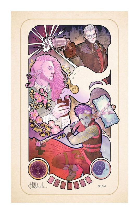Critical Role Art Print Taliesin Jaffe: 10th Anniversary Art Nouveau Illustrations 46 x 28 cm - unframed P065539