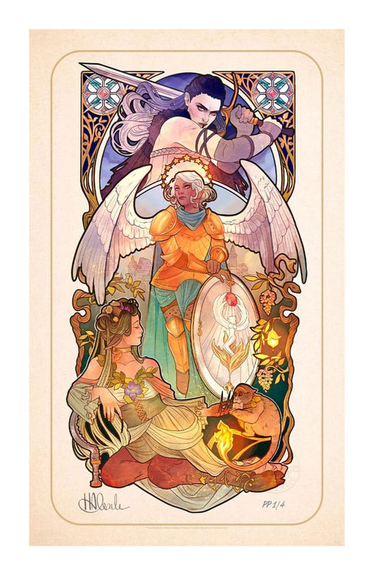 Critical Role Art Print Ashley Johnson: 10th Anniversary Art Nouveau Illustrations 46 x 28 cm - unframed P065540