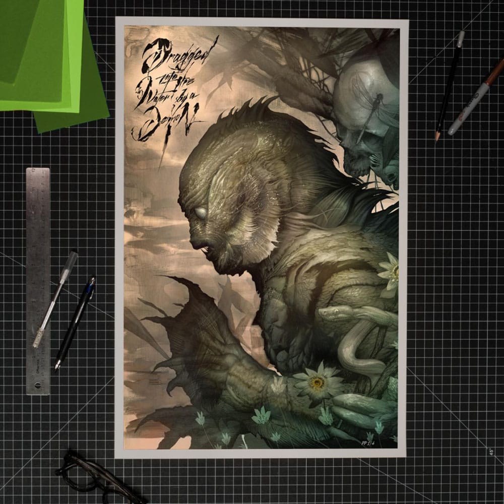 The Creature from the Black Lagoon Art Print Creature from the Black Lagoon by Dan Quintana 61 x 41 cm - unframed P067042