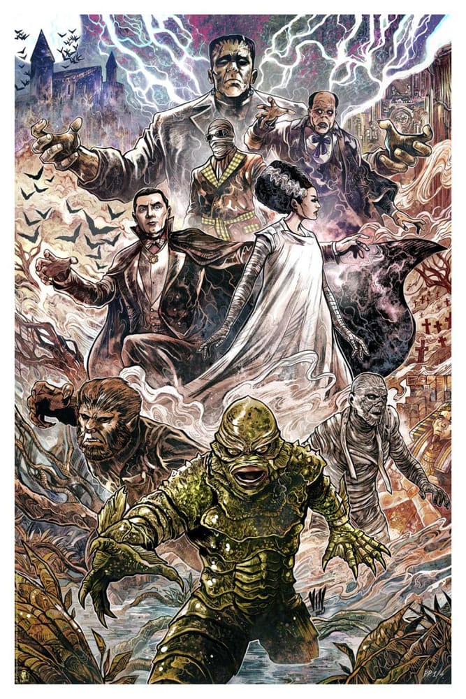 Universal Monsters Art Print Universal Monsters by Vincenzo Riccardi 61 x 41 cm - unframed P067343