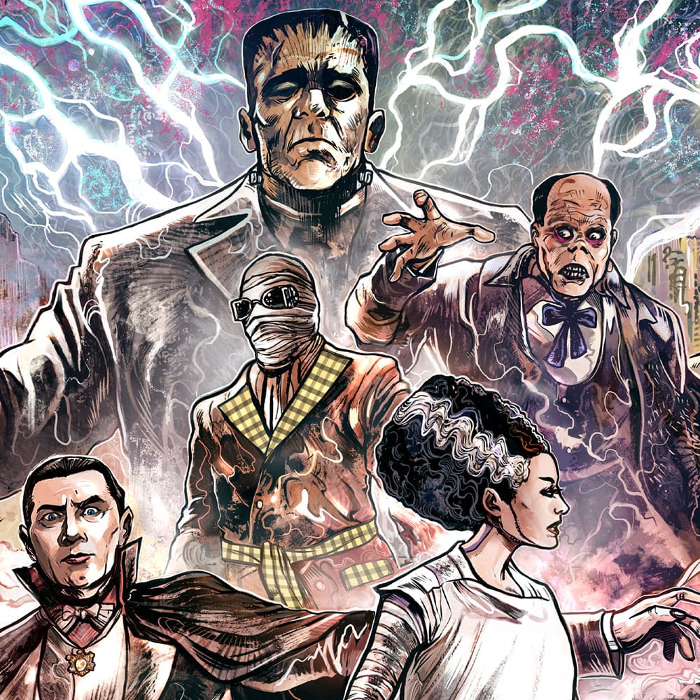 Universal Monsters Art Print Universal Monsters by Vincenzo Riccardi 61 x 41 cm - unframed P067343