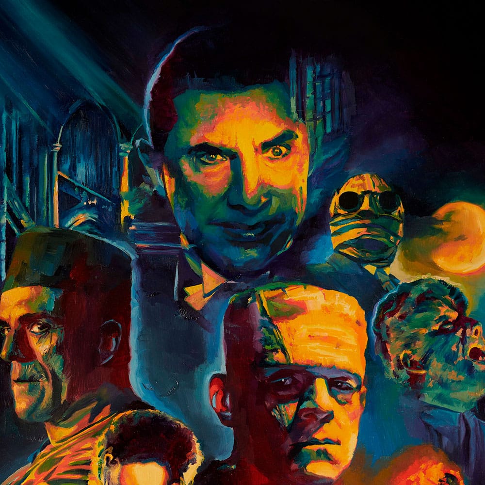 Universal Monsters Art Print Collage by Chris Valentine 61 x 46 cm - unframed P068550