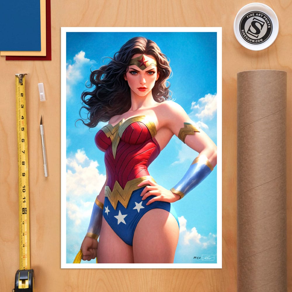 DC Comics Art Print Justice League Trinity: Wonder Woman 61 x 41 cm - unframed P066930