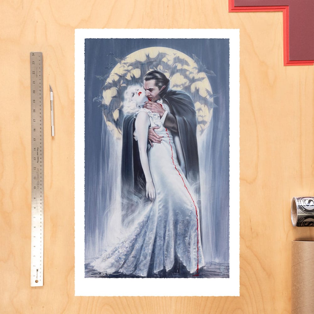 Dracula Art Print The Kiss by Olivia De Berardinis 70 x 43 cm - unframed P067344