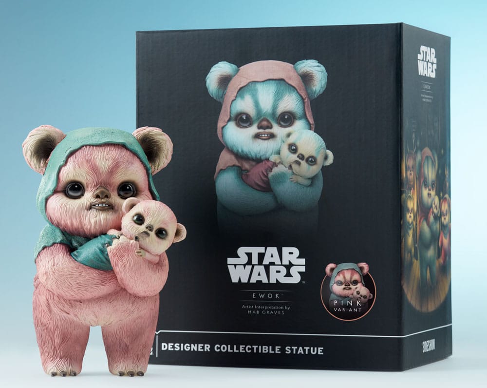 Star Wars Designer Statue Ewok by Mab Graves Pink Variant 18 cm P059716