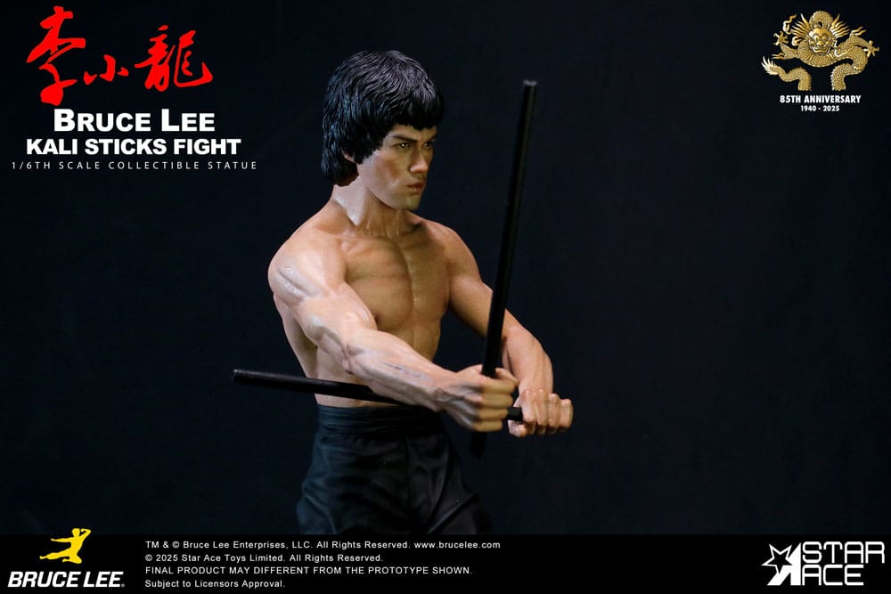 Enter the Dragon Movie Statue 1/6 Bruce Lee Kali Sticks Fight Normal Basement Version 30 cm P068790