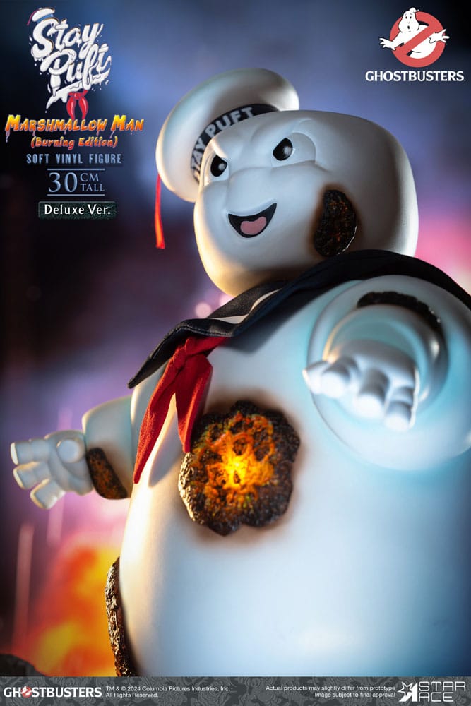 Ghostbusters Soft Vinyl Statue Stay Puft Marshmallow Man Burnign Edition Deluxe Version 30 cm P059754