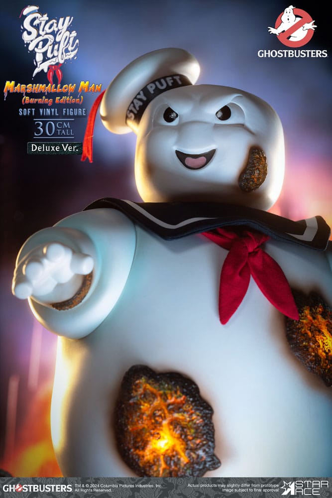 Ghostbusters Soft Vinyl Statue Stay Puft Marshmallow Man Burnign Edition Deluxe Version 30 cm P059754