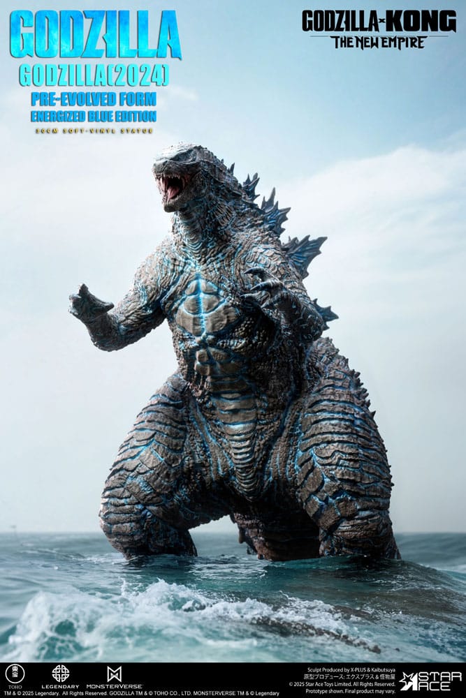 Godzilla vs. Kong: The New Empire Soft Vinyl Statue Godzilla (2024) Evolved Blue Edition 28 cm P059761