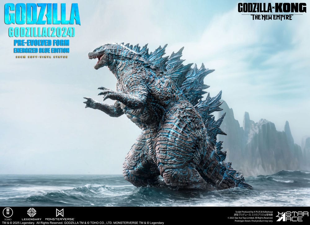 Godzilla vs. Kong: The New Empire Soft Vinyl Statue Godzilla (2024) Evolved Blue Edition 28 cm P059761