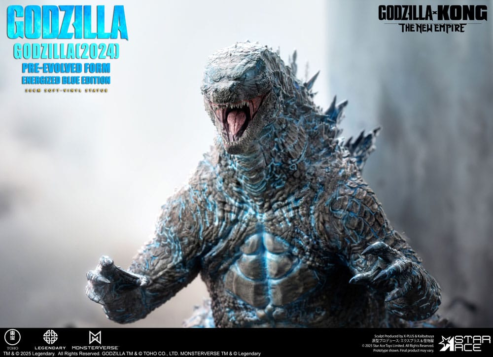 Godzilla vs. Kong: The New Empire Soft Vinyl Statue Godzilla (2024) Evolved Blue Edition 28 cm P059761