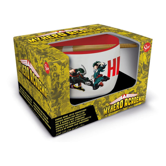 My Hero Academia Ramen Bowl with Chopsticks Jump P059796