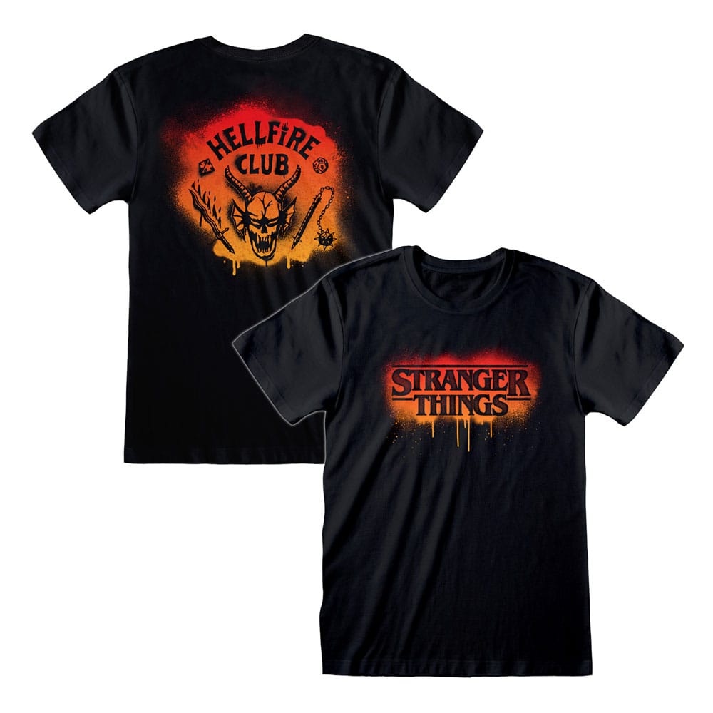Stranger Things T-Shirt Spray Paint Hellfire Size M P068016