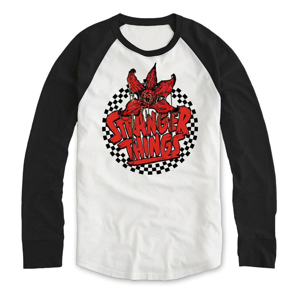 Stranger Things Sweatshirt Checkered Circle Ls Size XL P068024